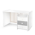 Кроватка детская Lorelli MAXI PLUS NEW White Stone Grey — изображение 7