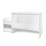 Кроватка детская Lorelli MAXI PLUS NEW White Stone Grey — изображение 5