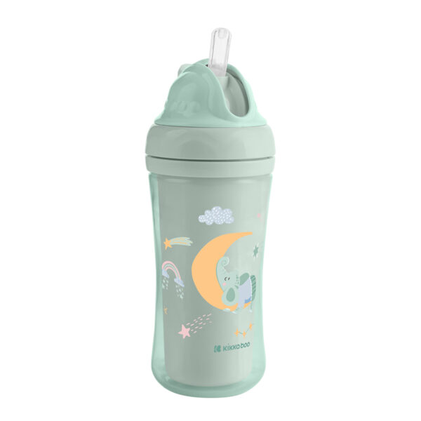 Cana cu pai Kikkaboo Moony me Mint, 220 ml. - imagine 2