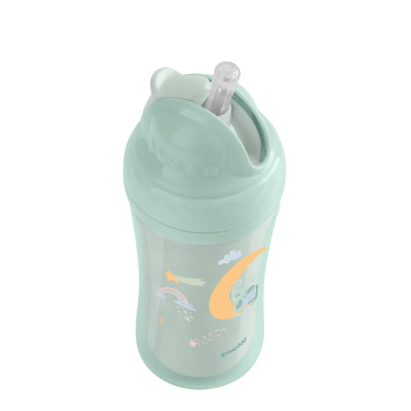 Cana cu pai Kikkaboo Moony me Mint, 220 ml. - imagine 3