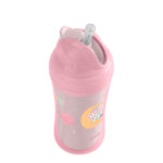 Cana cu pai Kikkaboo Moony me Pink, 220 ml. - imagine 3