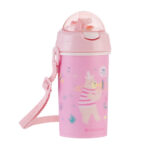 Cana cu pai si curea Kikkaboo Music Fest Pink, 450 ml.