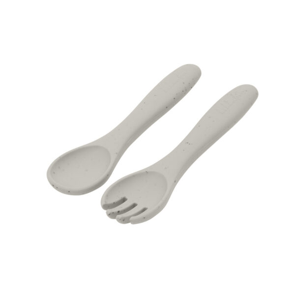 Силиконовый набор ложечка и вилочка Kikkaboo Platinum Silicone Sand — изображение 2