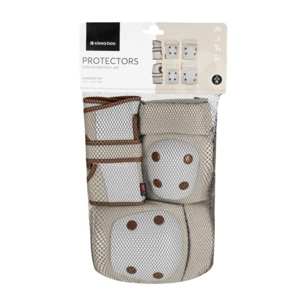 Protecție pentru genunchi, coate și palme Beige - imagine 2
