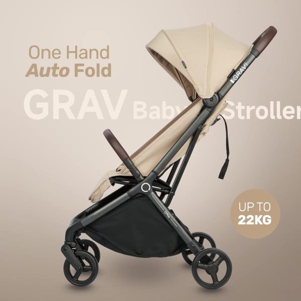 Carucior pentru copii QPlay GRAV Beige - imagine 2