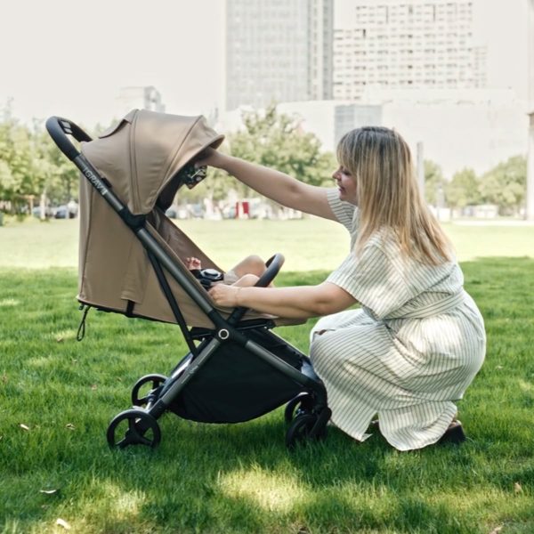 Carucior pentru copii QPlay GRAV Beige - imagine 6