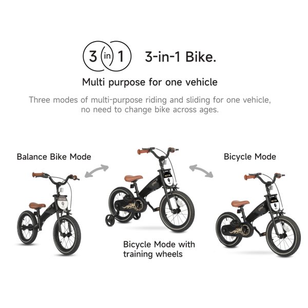 Беговел 3-в-1 QPlay MOTOR 14" Black — изображение 2