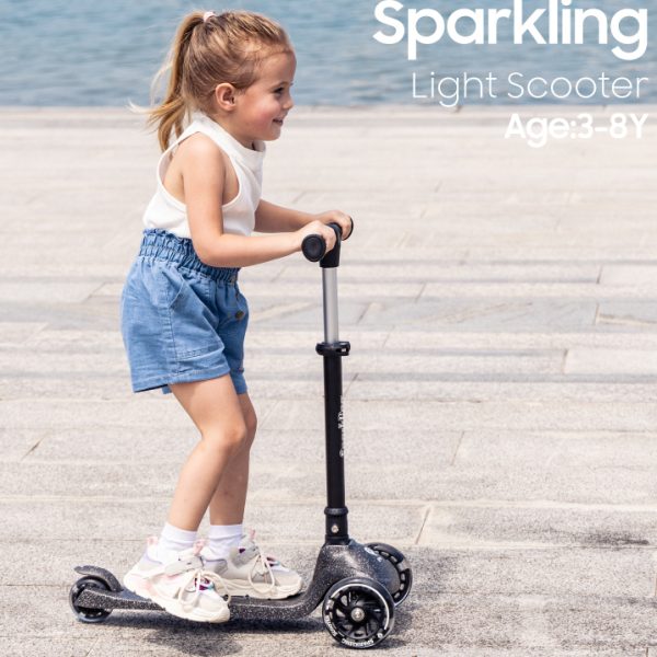Trotineta pliabila QPlay SPARKLING Black - imagine 3