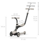 Trotineta 3-in-1 QPlay SEMA Beige - imagine 4