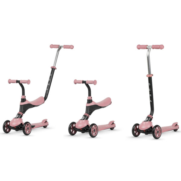 Trotineta 3-in-1 QPlay SEMA Pink - imagine 7