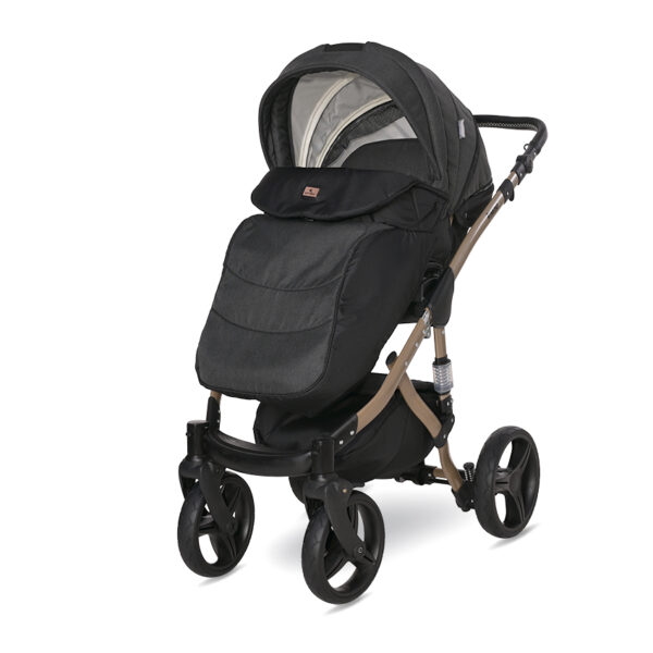Carucior 2-in-1 Lorelli RIMINI Premium BLACK - imagine 7