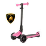 Самокат 3-х колёсный складной, возраст 3-8 лет, LAMBORGHINI L3 Pink