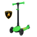 Самокат 3-х колёсный складной, возраст 3-8 лет, LAMBORGHINI L5 Green