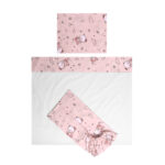 Set lenjerie pat 3 elem. Lorelli TINY BALLERINA BEAR Pink