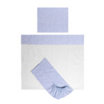 Set lenjerie pat 3 elem. Lorelli TINY TRAIN Blue