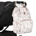 Rucsac pentru accesorii Kikkaboo SIENA Luxe Secret Garden Beige - imagine 10