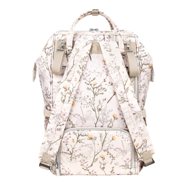 Rucsac pentru accesorii Kikkaboo SIENA Luxe Secret Garden Beige - imagine 4