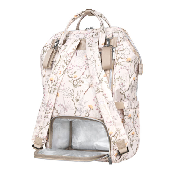 Rucsac pentru accesorii Kikkaboo SIENA Luxe Secret Garden Beige - imagine 9