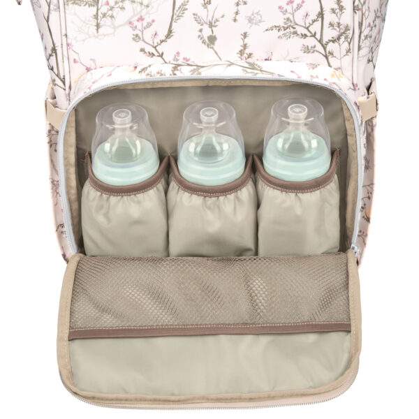 Rucsac pentru accesorii Kikkaboo SIENA Luxe Secret Garden Beige - imagine 8