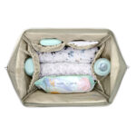 Rucsac pentru accesorii Kikkaboo SIENA Luxe Secret Garden Beige - imagine 6