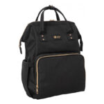 Сумка-рюкзак для мамы SIENA Black & Gold