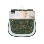 Saltea respirabilă pentru carucior Kikkaboo Secret Garden Green - imagine 3