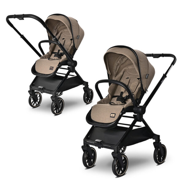 Carucior 3-in-1 Lorelli REYA Brown - imagine 4