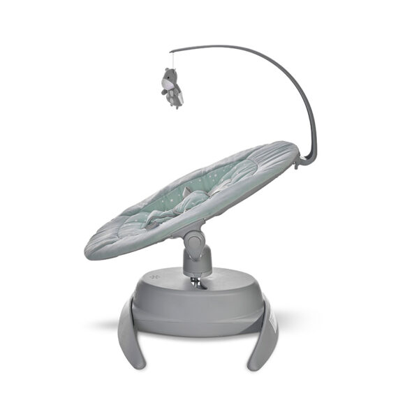 Șezlong-leagan electronic Lorelli CRADLE BELLA Frosty Green Stars - imagine 3