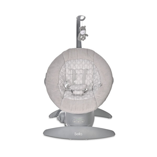 Șezlong-leagan electronic Lorelli CRADLE BELLA Grey Trees - imagine 2