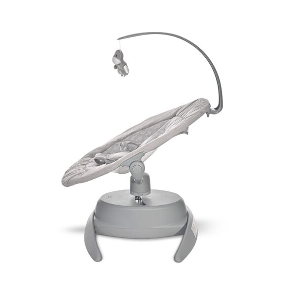 Șezlong-leagan electronic Lorelli CRADLE BELLA Grey Trees - imagine 3