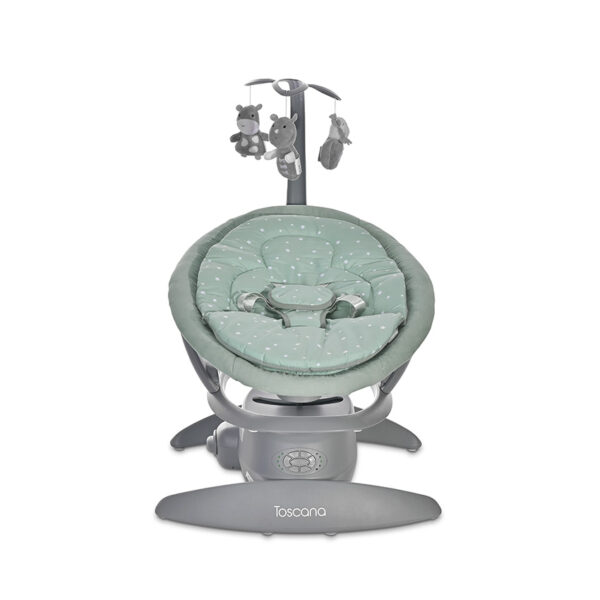 Șezlong-leagan electronic Lorelli TOSCANA  Frosty Green Stars - imagine 2
