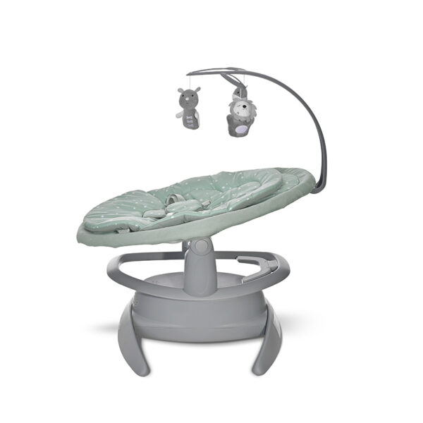 Șezlong-leagan electronic Lorelli TOSCANA  Frosty Green Stars - imagine 3