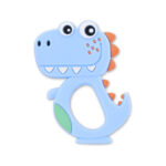 Jucarie de dentitie din silicon Lorelli DINO LUCKY Blue
