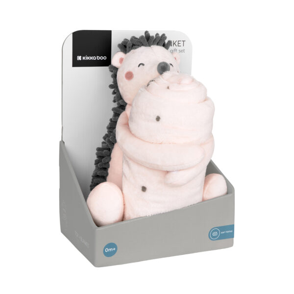 Păturică cu jucărie moale Kikkaboo Hedge-hugs - imagine 3