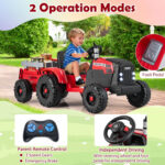 Tractor electric pentru copii TRONT Red - imagine 3