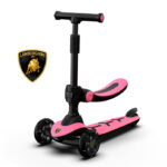 Trotineta 2-in-1 Lamborghini TRIO Pink