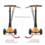 Самокат 3-х колёсный складной, возраст 3-8 лет, LAMBORGHINI L1 Orange — изображение 4
