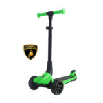 Самокат 3-х колёсный складной, возраст 3-8 лет, LAMBORGHINI L3 Green