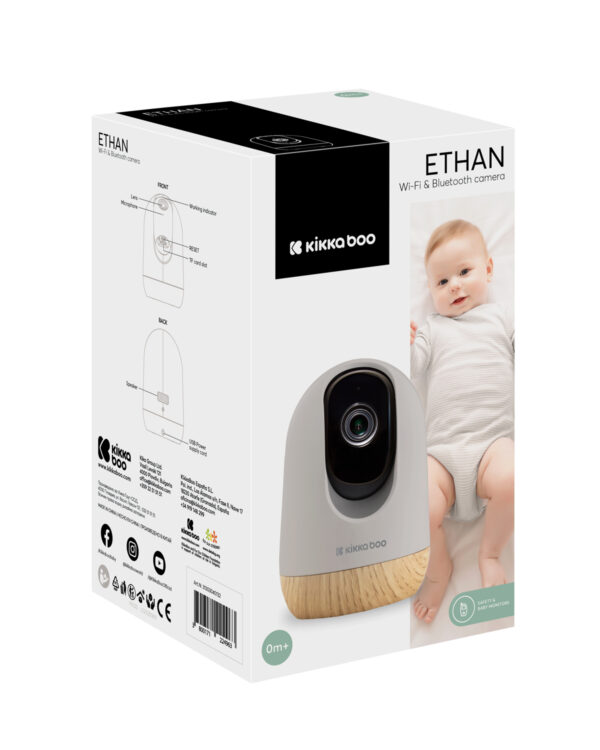 Wi-Fi & Bluetooth камера для детской Kikkaboo ETHAN 2026 — изображение 4